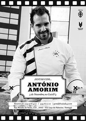 Cais D'4 - Chef António Amorim - Jantar, 3.11.2013