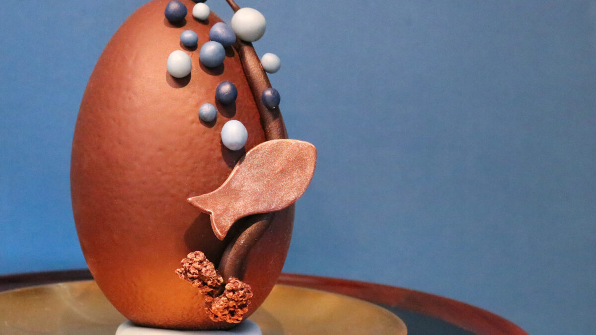 Ovos de chocolate criados pela Chef Joana Thöny Montbabut