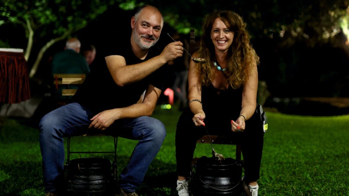 Chef Renato Cunha e Anabela Rodrigues em #ircomsedeaopote